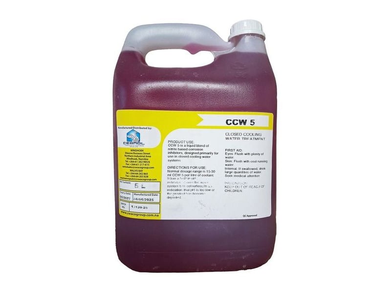 Cernol Water Treatment (CCW 5 & Chemicide) products from Cernol Chemicals