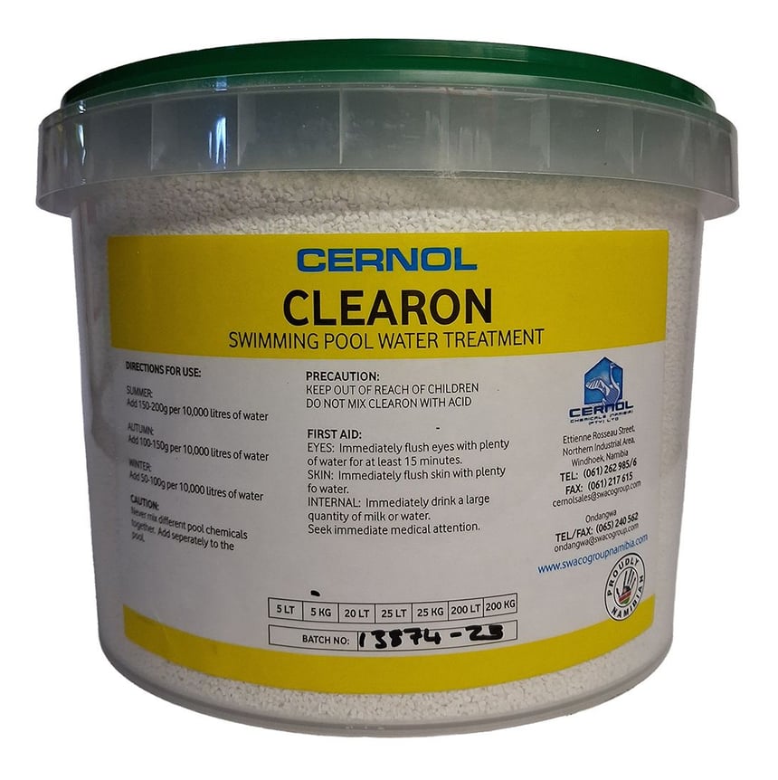 Clearon pack manufactured by Cernol